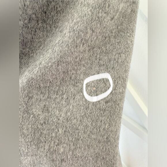 Ports 1961 Wool Cashmere Blend Tie Waist Trench Coat Grey Size 6 - Picture 13 of 14